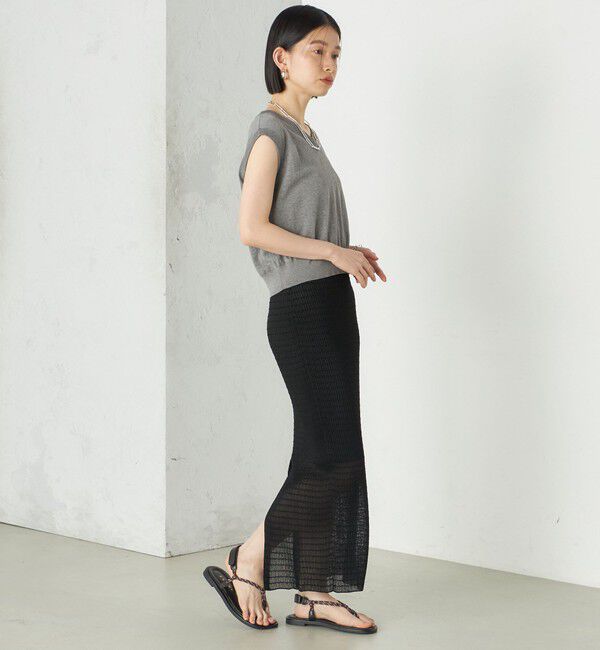 SHIPS for women「《予約》Wai＋:ジャカード シアー スカート」|スカート|