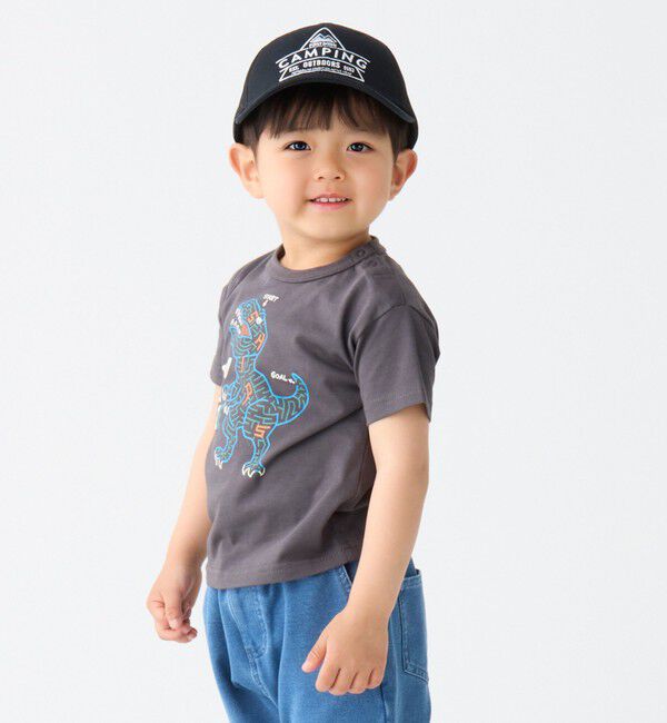 SHIPS Colors 「SHIPS Colors:80～130cm / 〈接触冷感〉ティラノサウルス Tシャツ◇」|Tシャツ・カットソー|