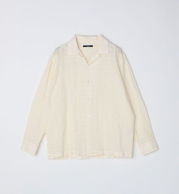 SHIPS「SHIPS: エンブロイダリー オープンカラー ロングスリーブ シャツ」|シャツ・ブラウス|