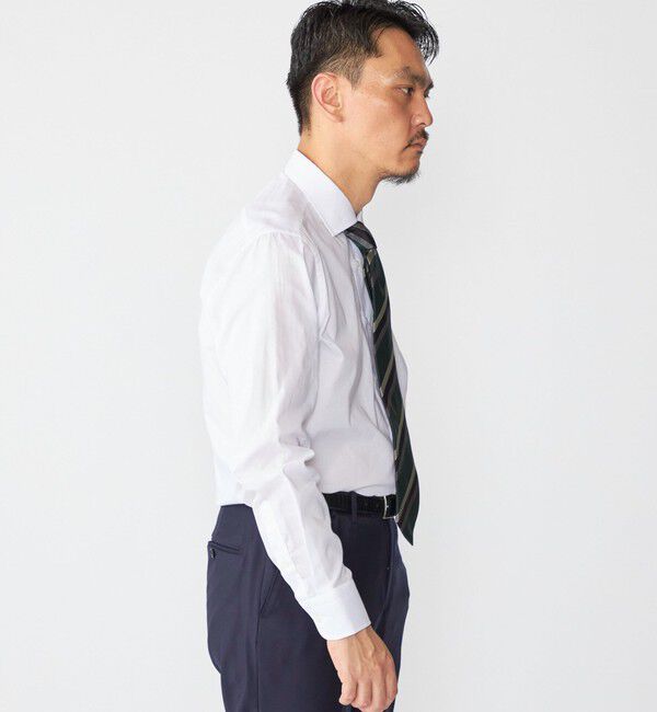 SHIPS「GUY ROVER: ハケメ ソリッド ワイドカラー シャツ」|シャツ・ブラウス|