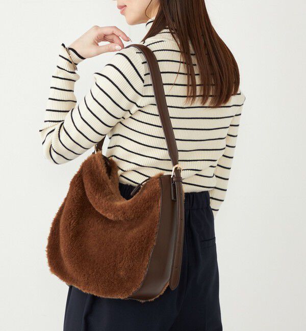 SHIPS Colors 「SHIPS Colors:ボア コンビ ワンショルダー バッグ」|ショルダー・メッセンジャー|