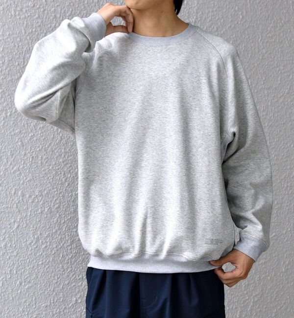 SHIPS any「【SHIPS any別注】HINSON: 裏起毛 フリース ワンポイント ラグラン スウェット◇」|スウェット・ジャージ|