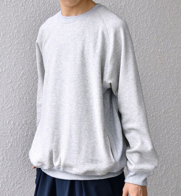 SHIPS any「【SHIPS any別注】HINSON: 裏起毛 フリース ワンポイント ラグラン スウェット◇」|スウェット・ジャージ|