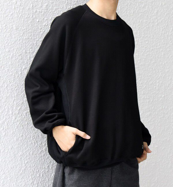 SHIPS any「【SHIPS any別注】HINSON: 裏起毛 フリース ワンポイント ラグラン スウェット◇」|スウェット・ジャージ|