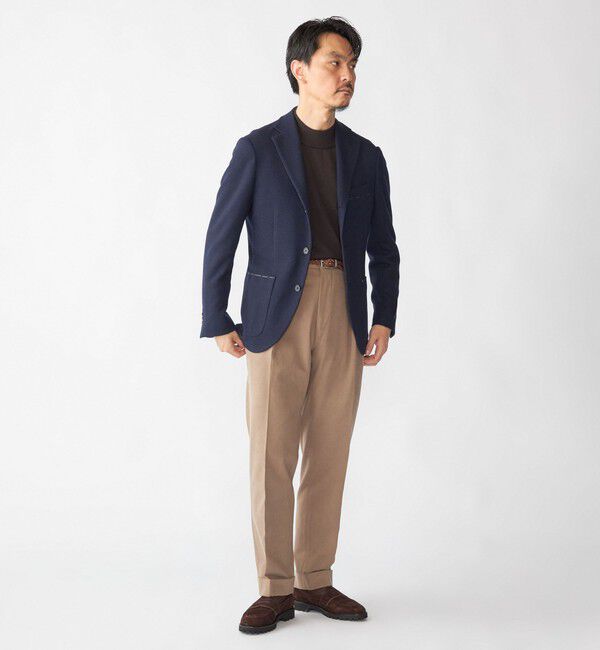 SHIPS「【SHIPS別注】Errico Formicola: VITO コットン ソリッド スラックス」|スラックス|