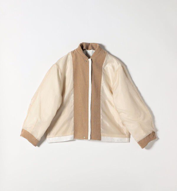 SHIPS any「SHIPS any:〈手洗い可能〉フラワー ジャカード ジップ ブルゾン」|ブルゾン・スタジャン|