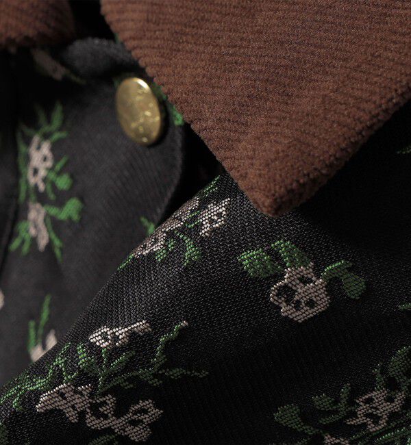 SHIPS any「SHIPS any:〈手洗い可能〉フラワー ジャカード ジップ ブルゾン」|ブルゾン・スタジャン|