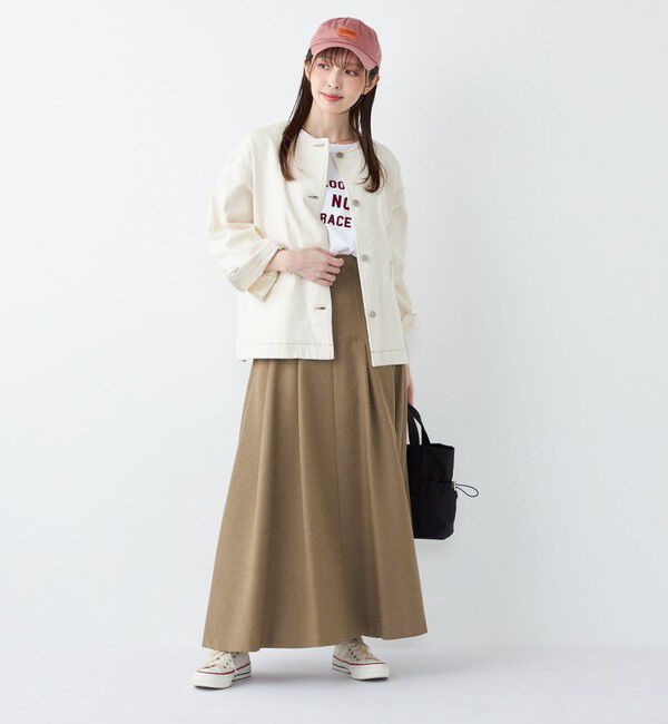 SHIPS Colors 「SHIPS Colors:〈洗濯機可能〉デニム ノーカラー ジャケット◇」|デニムジャケット|