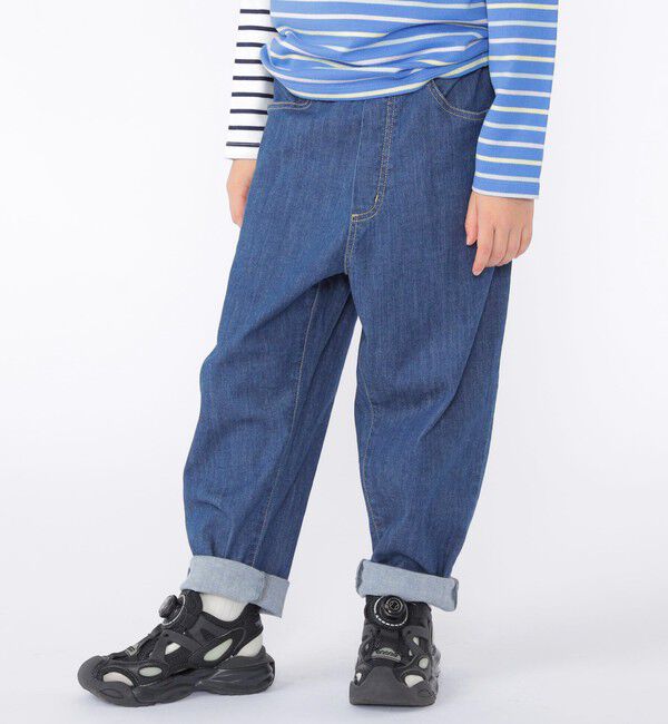 SHIPS KIDS「SHIPS KIDS:100～130cm/ライト デニム パンツ」|デニム|ネイビー
