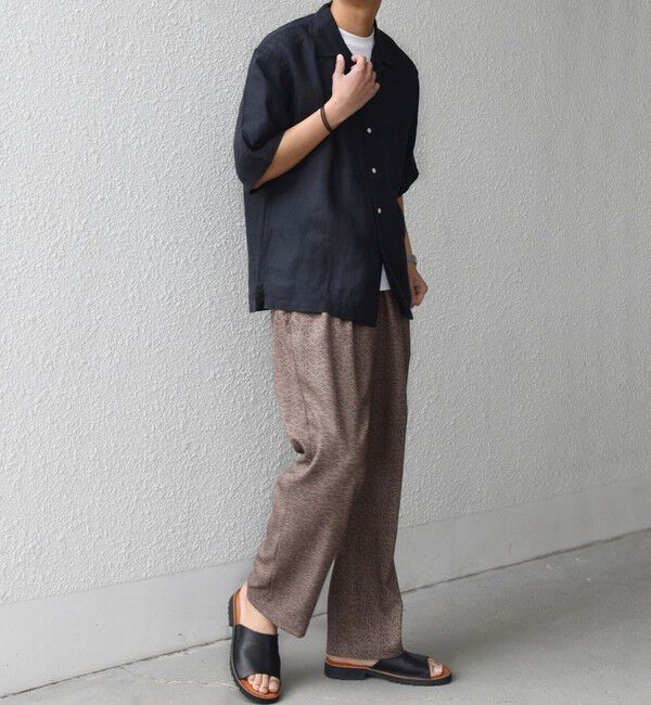 SHIPS any「SHIPS any:〈UVカット〉FUTURE LINEN CANVAS リネンライク セミワイド パンツ◇」|その他|