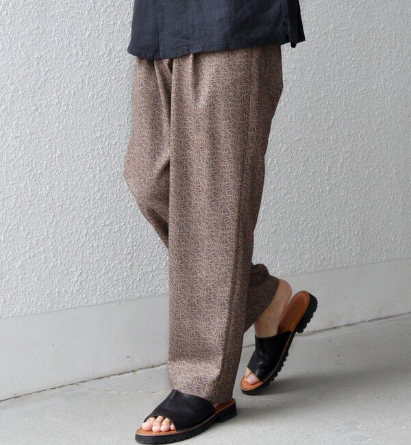 SHIPS any「SHIPS any:〈UVカット〉FUTURE LINEN CANVAS リネンライク セミワイド パンツ◇」|その他|