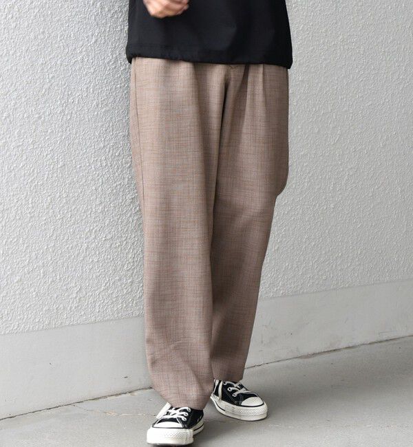 SHIPS any「SHIPS any:〈UVカット〉FUTURE LINEN CANVAS リネンライク セミワイド パンツ◇」|その他|