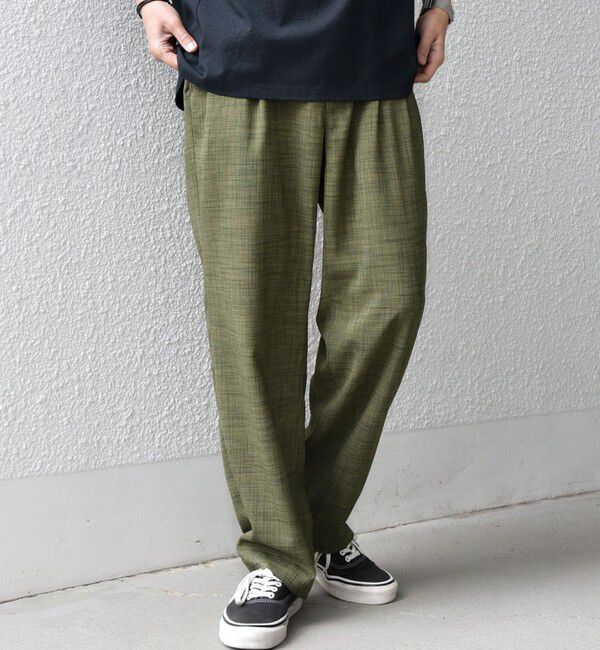 SHIPS any「SHIPS any:〈UVカット〉FUTURE LINEN CANVAS リネンライク セミワイド パンツ◇」|その他|