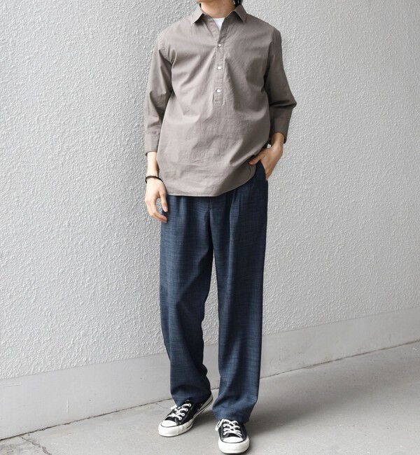 SHIPS any「SHIPS any:〈UVカット〉FUTURE LINEN CANVAS リネンライク セミワイド パンツ◇」|その他|