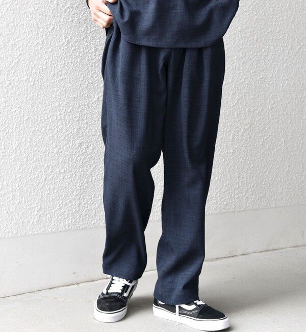 SHIPS any「SHIPS any:〈UVカット〉FUTURE LINEN CANVAS リネンライク セミワイド パンツ◇」|その他|