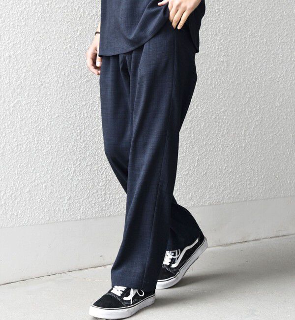 SHIPS any「SHIPS any:〈UVカット〉FUTURE LINEN CANVAS リネンライク セミワイド パンツ◇」|その他|