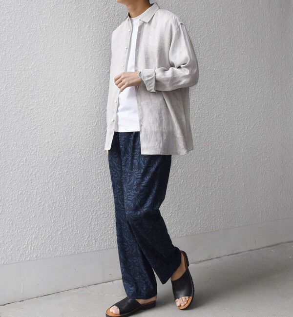 SHIPS any「SHIPS any:〈UVカット〉FUTURE LINEN CANVAS リネンライク セミワイド パンツ◇」|その他|