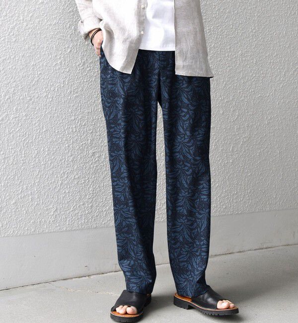 SHIPS any「SHIPS any:〈UVカット〉FUTURE LINEN CANVAS リネンライク セミワイド パンツ◇」|その他|