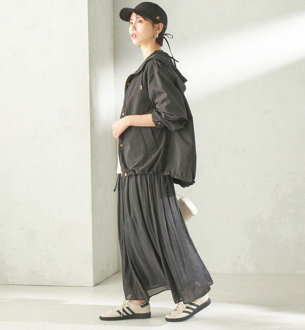 SHIPS for women「〈手洗い可能〉シアー メッシュ ギャザー スカート」|スカート|