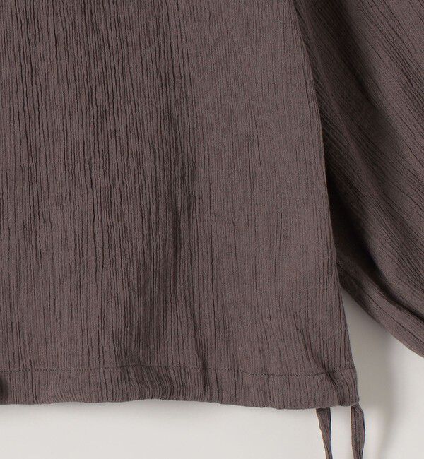 SHIPS any「SHIPS any:〈洗濯機可能〉楊柳 シアー ドロスト フード ブラウス」|シャツ・ブラウス|