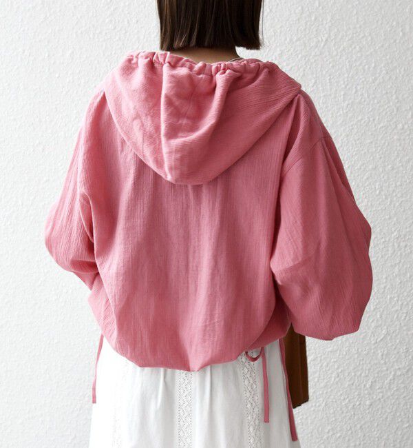 SHIPS any「SHIPS any:〈洗濯機可能〉楊柳 シアー ドロスト フード ブラウス」|シャツ・ブラウス|