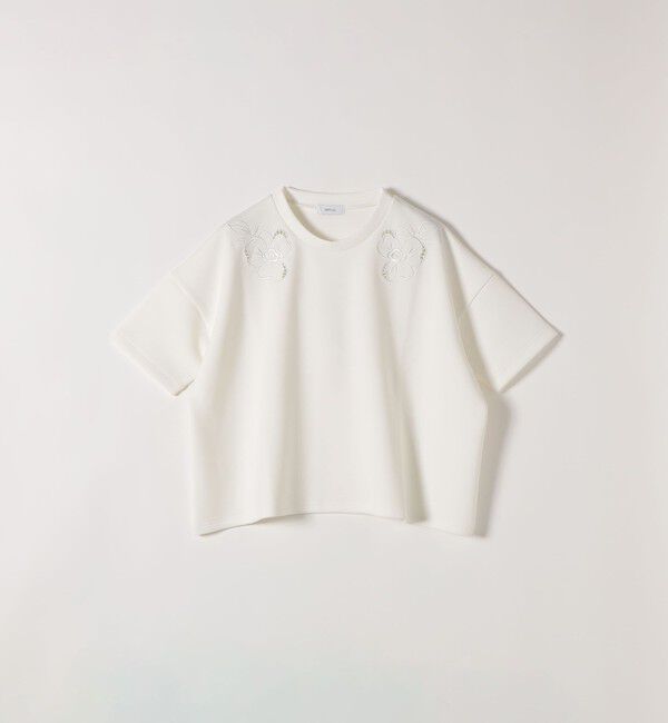 SHIPS any「SHIPS any:〈洗濯機可能〉エンブロイダリー ショートスリーブ プルオーバー」|Tシャツ・カットソー|