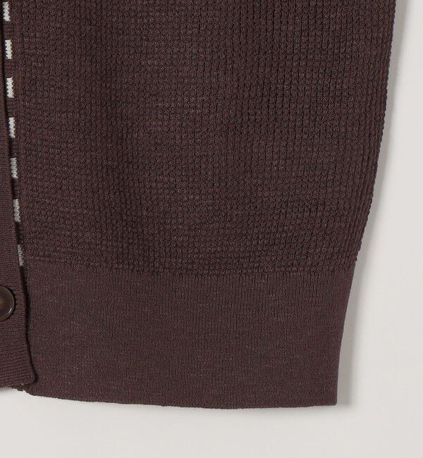 SHIPS any「SHIPS any:〈手洗い可能〉リネン レーヨン ステッチ 編み Vネック ベスト」|ベスト・ジレ|