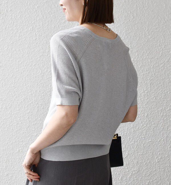 SHIPS any「SHIPS any:〈手洗い可能〉リネン レーヨン ヘンリーネック プルオーバー」|ニット・セーター|