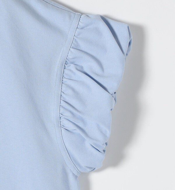 SHIPS any「《予約》SHIPS any:〈多機能/洗濯機可能〉マルチファンクション ギャザー スリーブ TEE」|Tシャツ・カットソー|