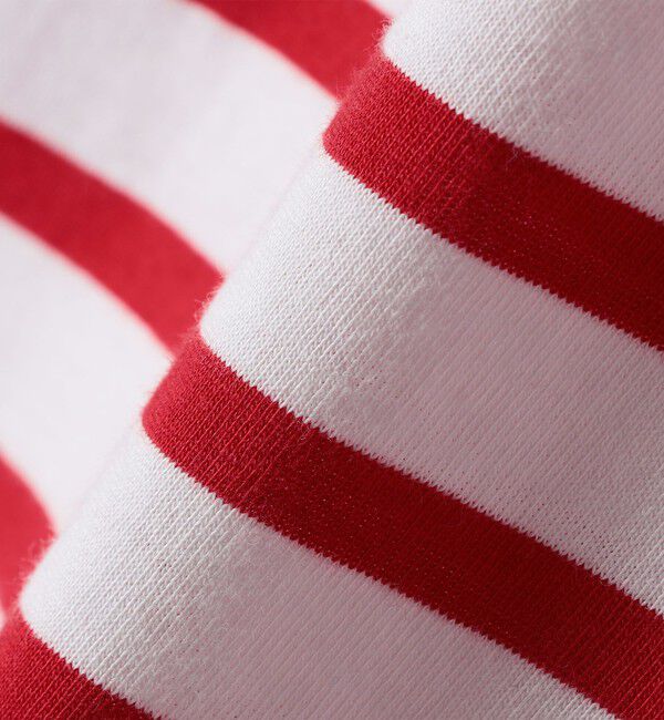 SHIPS any「ORCIVAL: 〈手洗い可能〉ボートネック ボーダー フレンチスリーブ プルオーバー」|Tシャツ・カットソー|