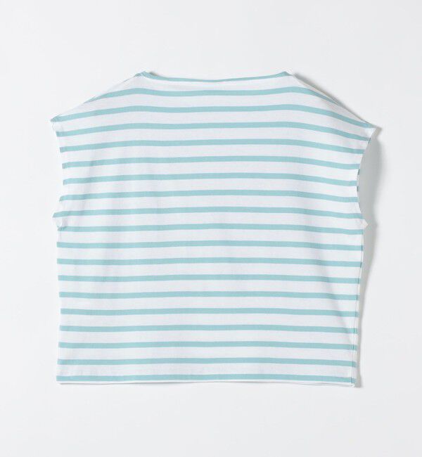 SHIPS any「ORCIVAL: 〈手洗い可能〉ボートネック ボーダー フレンチスリーブ プルオーバー」|Tシャツ・カットソー|