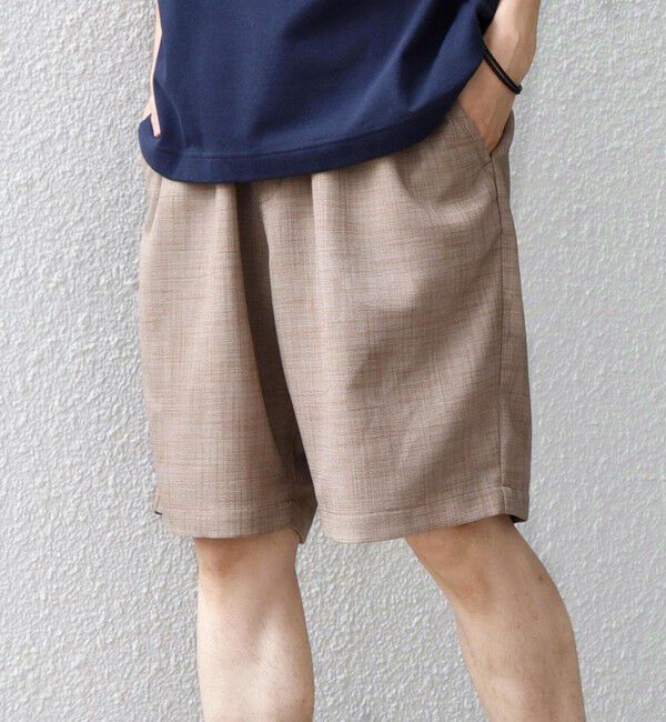 SHIPS any「SHIPS any:〈UVカット〉FUTURE LINEN CANVAS リネンライク イージー ショーツ◆」|その他|