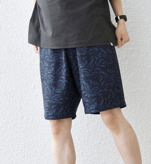 SHIPS any「SHIPS any:〈UVカット〉FUTURE LINEN CANVAS リネンライク イージー ショーツ◆」|その他|ダークブルー