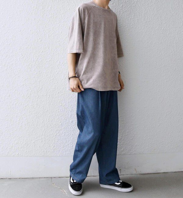 SHIPS any「【SHIPS any別注】ONEITA: ケミカルウォッシュ リラックス ラグラン Tシャツ(セットアップ対応)◆」|Tシャツ・カットソー|