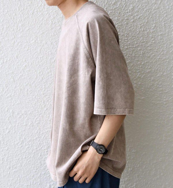 SHIPS any「【SHIPS any別注】ONEITA: ケミカルウォッシュ リラックス ラグラン Tシャツ(セットアップ対応)◆」|Tシャツ・カットソー|