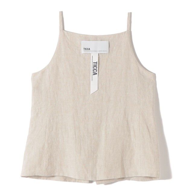 SHIPS for women「《予約》TICCA:〈手洗い可能〉リネン キャミソール ベスト」|ベスト・ジレ|