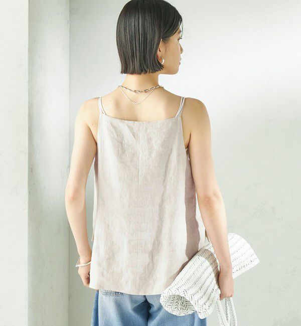 SHIPS for women「《予約》TICCA:〈手洗い可能〉リネン キャミソール ベスト」|ベスト・ジレ|