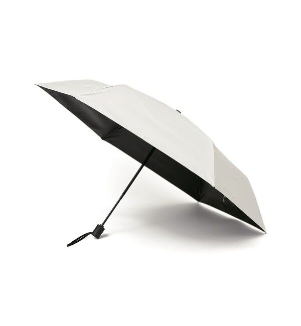 SHIPS any「Amvel:〈晴雨兼用/紫外線カット/遮光〉VERYKAL HEATBLOCK プリーツ 自動開閉 折りたたみ傘」|傘|オフホワイト