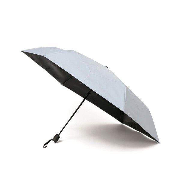 SHIPS any「Amvel:〈晴雨兼用/紫外線カット/遮光〉VERYKAL HEATBLOCK プリーツ 自動開閉 折りたたみ傘」|傘|ライトグレー