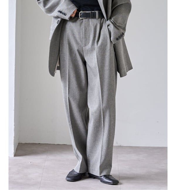 OUTDOOR PRODUCTS Usual Things「PEメランジタックテーパードパンツ セットアップ対応」|スラックス|