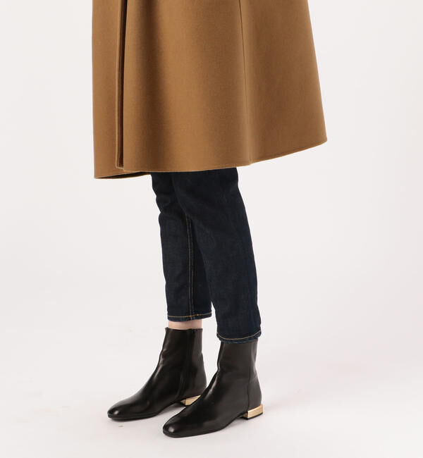 TOMORROWLAND collection「プレミアムカシミヤリバー ノーカラーAラインコート」|ノーカラーコート|