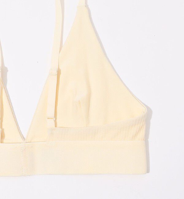 TOMORROWLAND BUYING WEAR「BASE RANGE コットンリブ トライアングルブラトップ」|インナー|