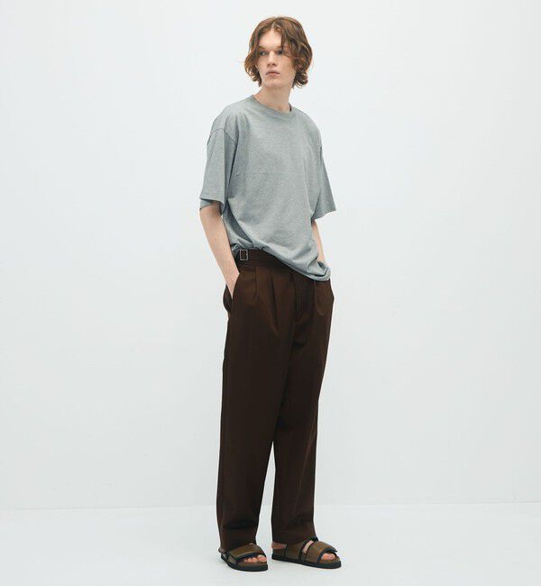 CABaN「CABaN コットン ドロップショルダークルーネックプルオーバー」|Tシャツ・カットソー|