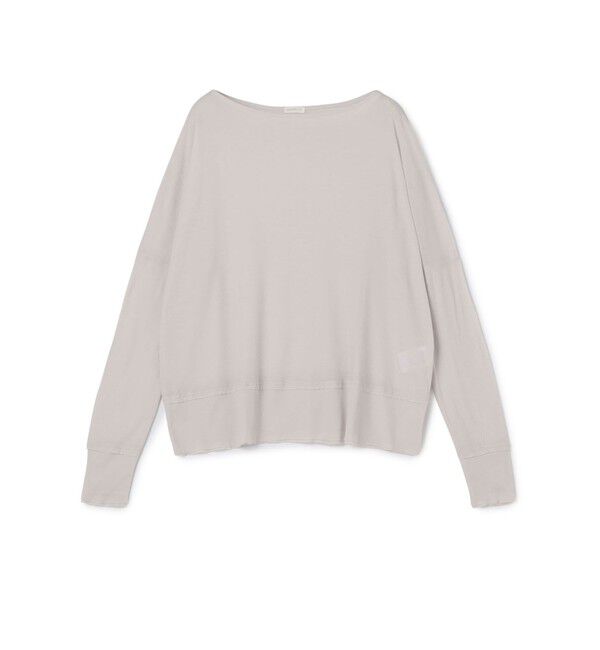 GALERIE VIE「ガーゼフライスジャージー ボートネックプルオーバー」|Tシャツ・カットソー|13 ライトグレー