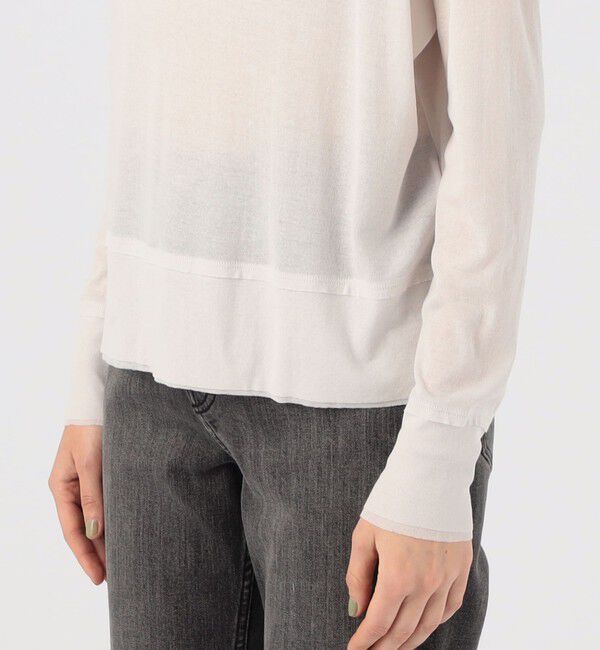 GALERIE VIE「ガーゼフライスジャージー ボートネックプルオーバー」|Tシャツ・カットソー|