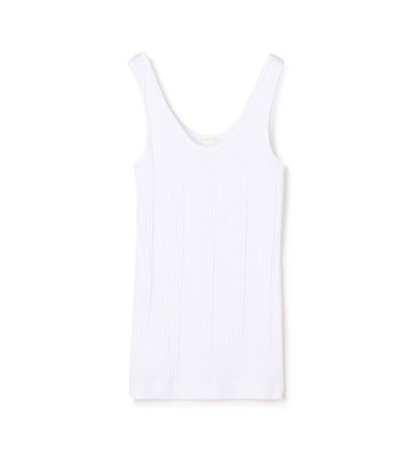 GALERIE VIE「コットンランダムリブ タンクトップ」|タンクトップ|11 ホワイト