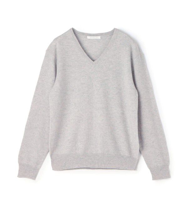 GALERIE VIE「スコットランドカシミヤ Vネックニット」|ニット・セーター|13 ライトグレー