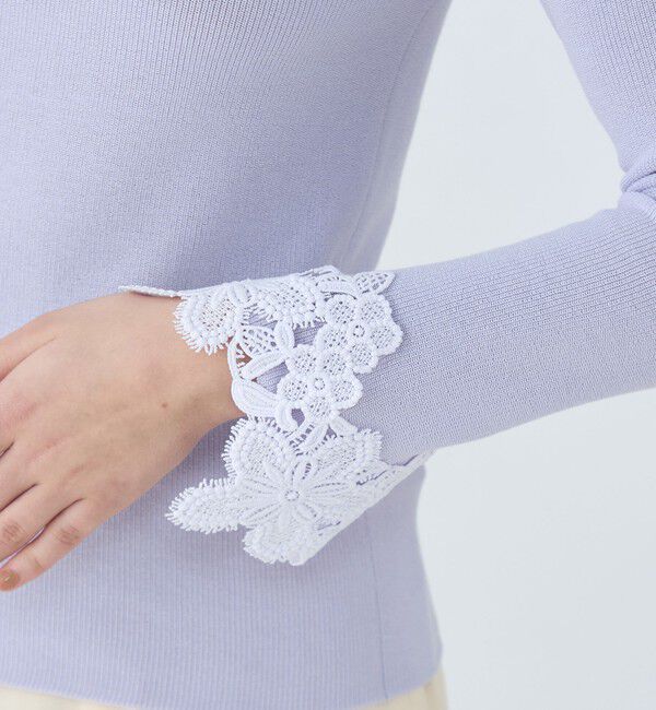 Ballsey「レーステープコンビ ボートネックプルオーバー」|ニット・セーター|