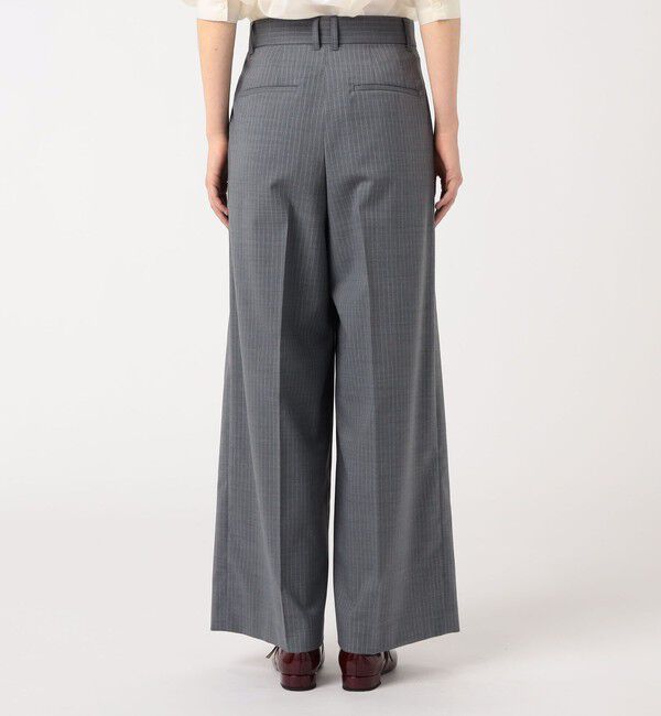 MACPHEE「ストレッチトロピカル ハイウエストパンツ」|スラックス|