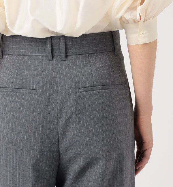 MACPHEE「ストレッチトロピカル ハイウエストパンツ」|スラックス|